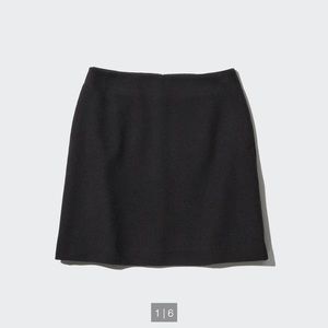 Uniqlo wool blend mini skirt